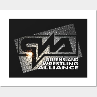 QWA metal logo - Queensland Wrestling Alliance Posters and Art